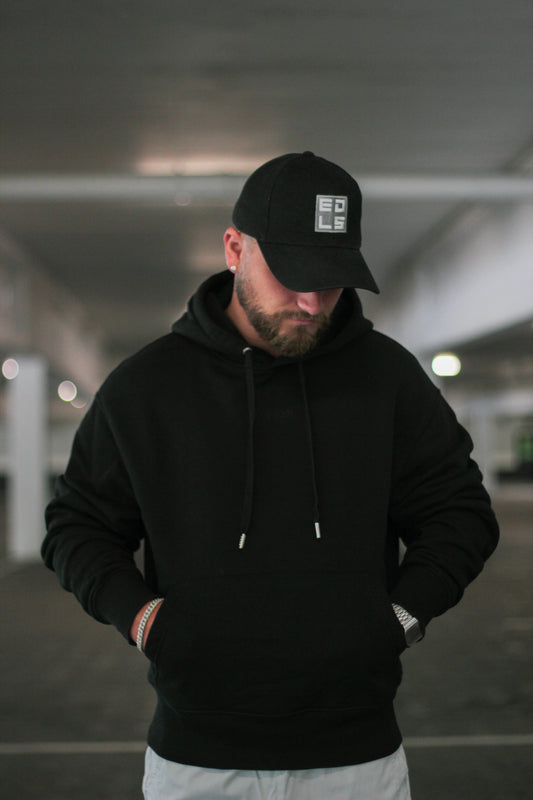 Endless Blank Hoodie black (Oversize) - Organic Oversize Hoodie (Stick)