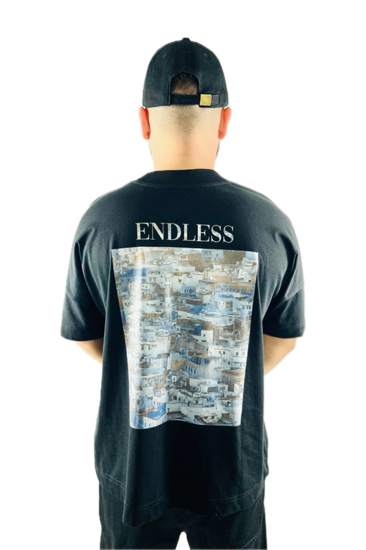 Endless Village T-Shirt (Oversize) B/W