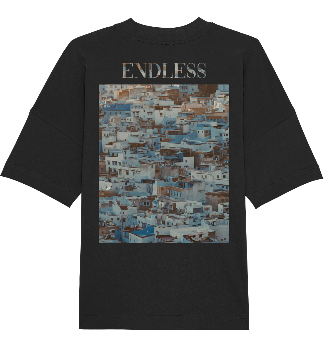 Endless Village T-Shirt (Oversize) B/W