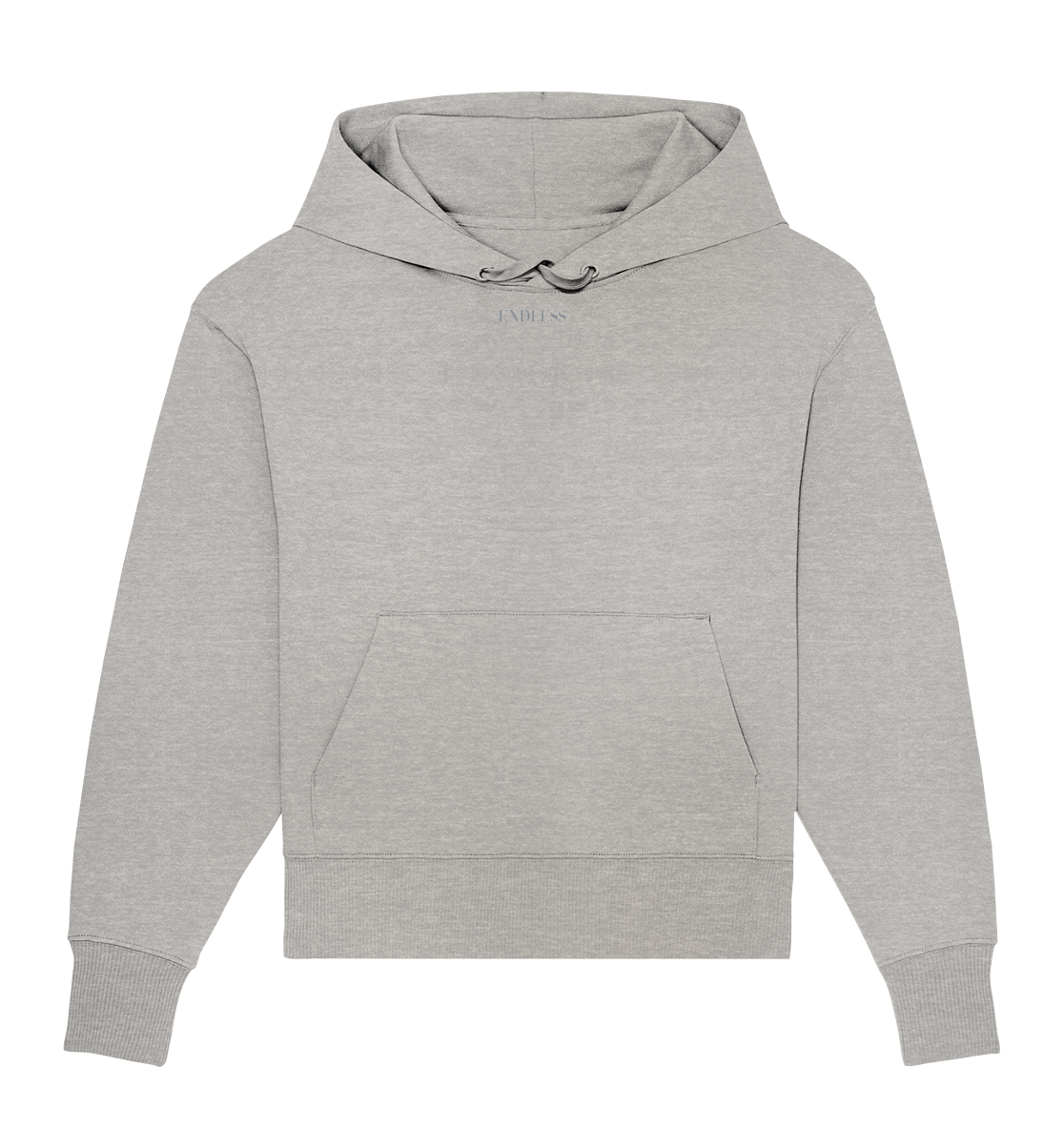 Endless Blank Hoodie grey (Oversize) - Organic Oversize Hoodie (Stick)