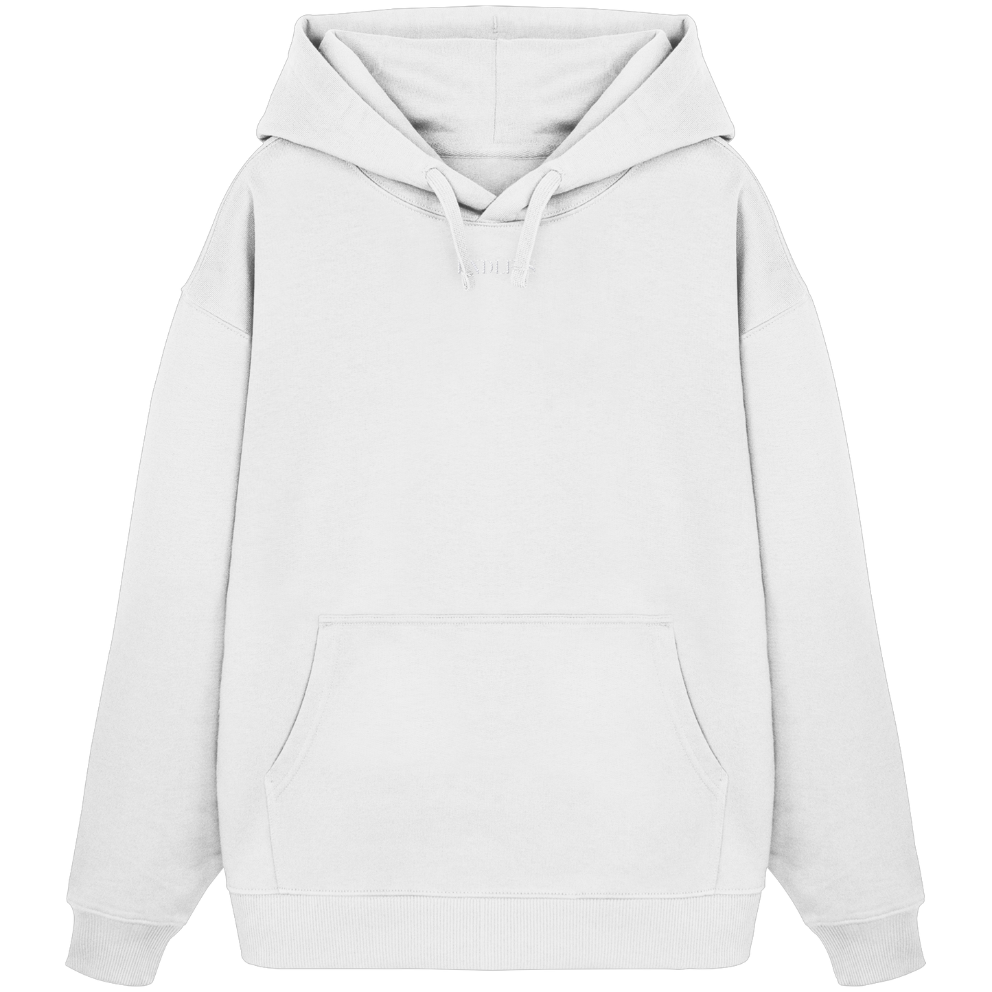 ENDLESS Blank Hoodie white (Oversize) - Organic Oversize Hoodie (Stick)