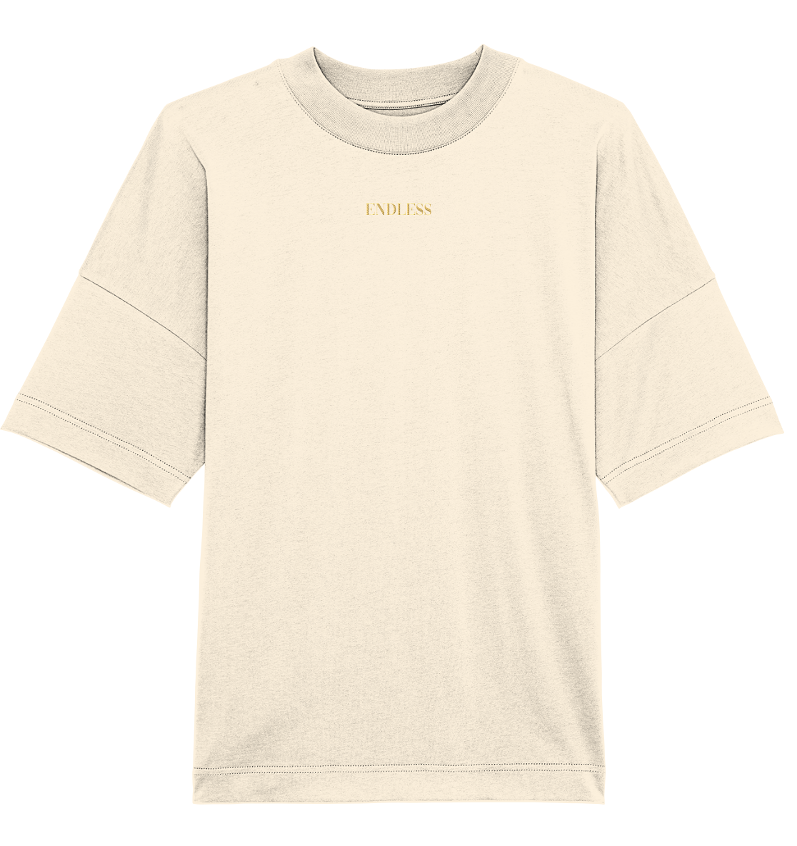 Endless Blank T-Shirt beige (Oversize) - Organic Oversize Shirt (Stick)