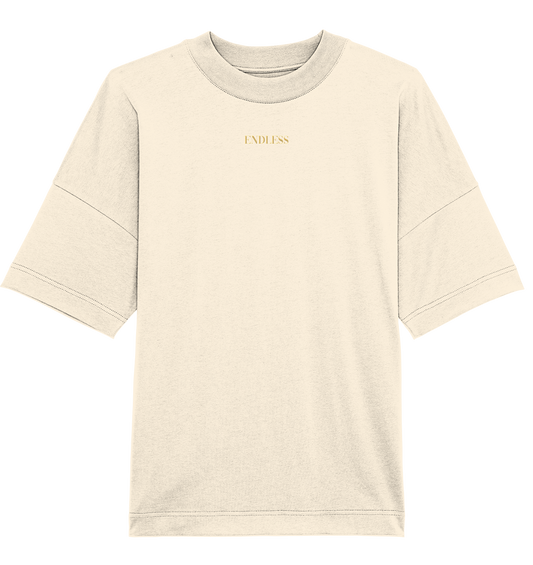 Endless Blank T-Shirt beige (Oversize) - Organic Oversize Shirt (Stick)