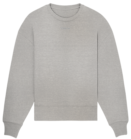 Endless Blank Sweatshirt grey (Oversize) - Organic Oversize Sweatshirt (Stick)