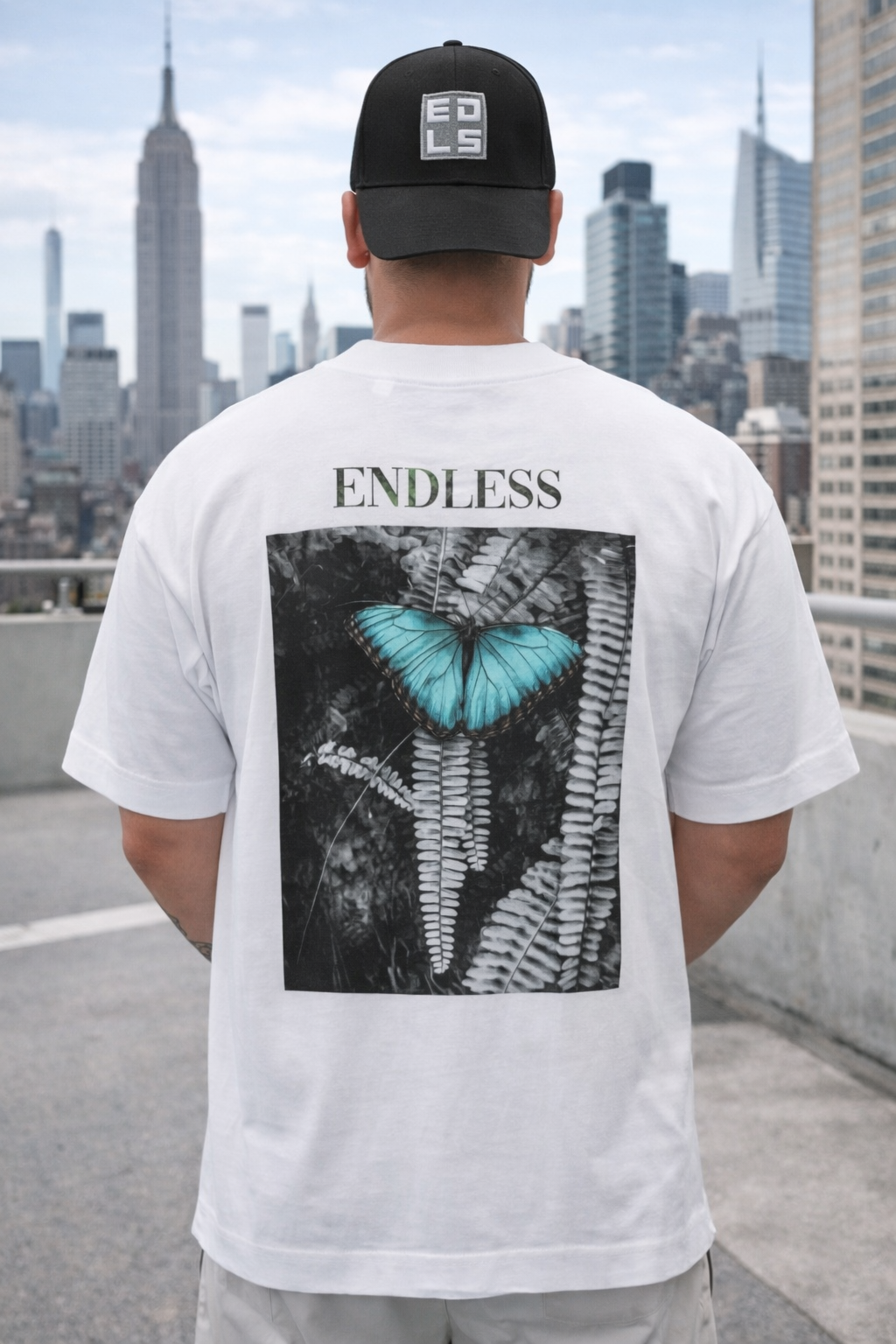 Endless Butterfly T-Shirt (Oversize) B/W