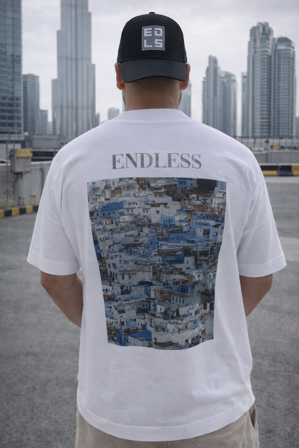 Endless Village T-Shirt (Oversize) B/W