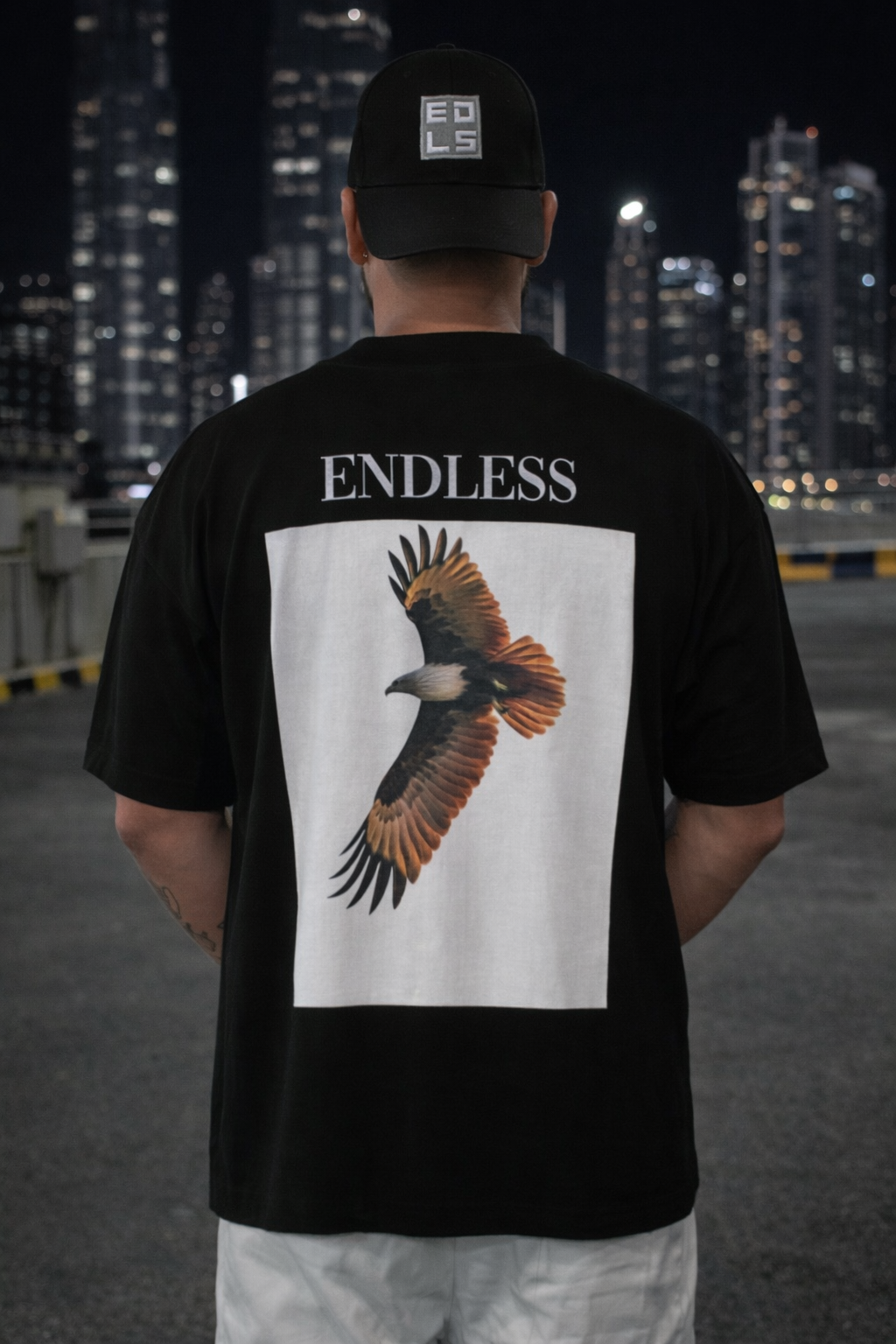 Endless Eagle T-Shirt (Oversize) B/W